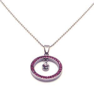 NEW  Stainless Steel Birthstone Pendant with chain
